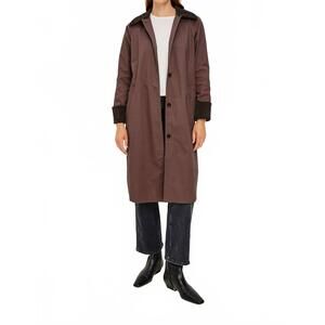 NEW RAILS levy coat in raisin